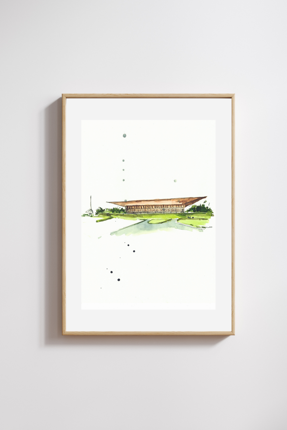 House of Wisdom, Sharjah Original Art Print - Image 2