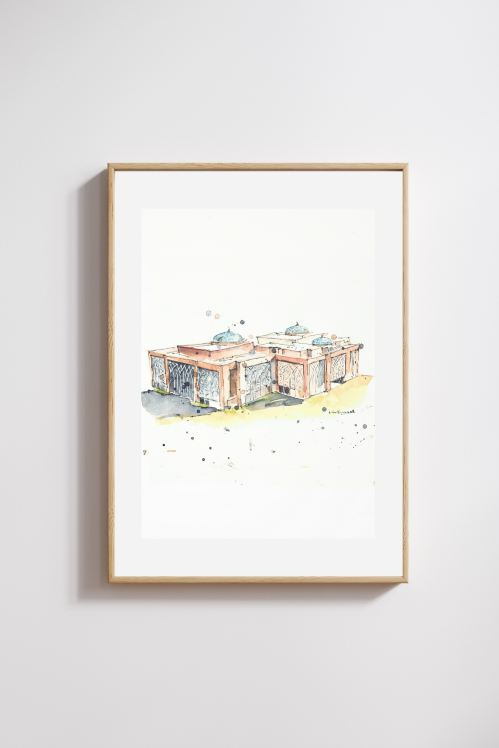 Sharjah Research Technology and Innovation Park Original Art Print - Image 2
