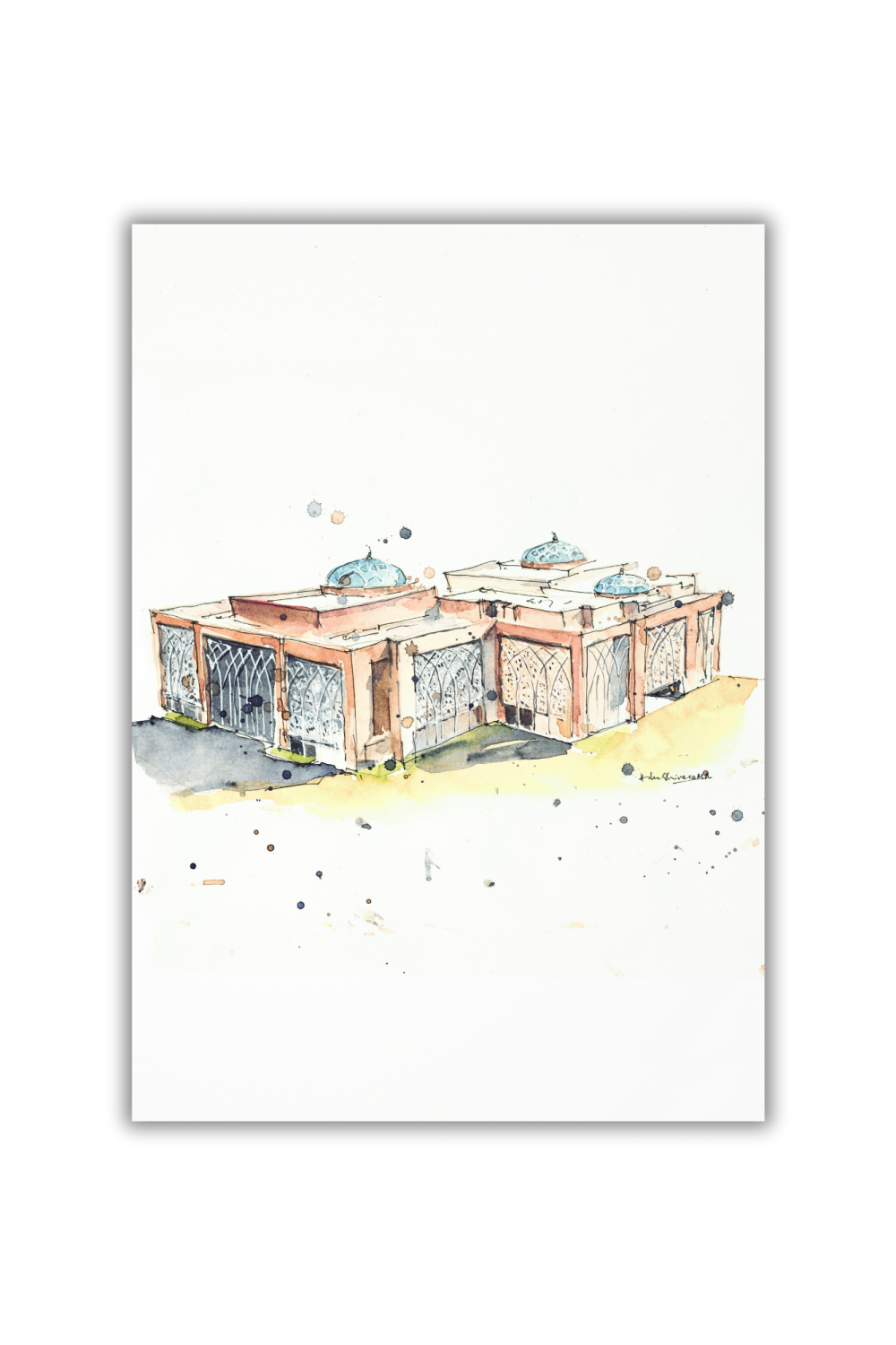 Sharjah Research Technology and Innovation Park Original Art Print - Image 3