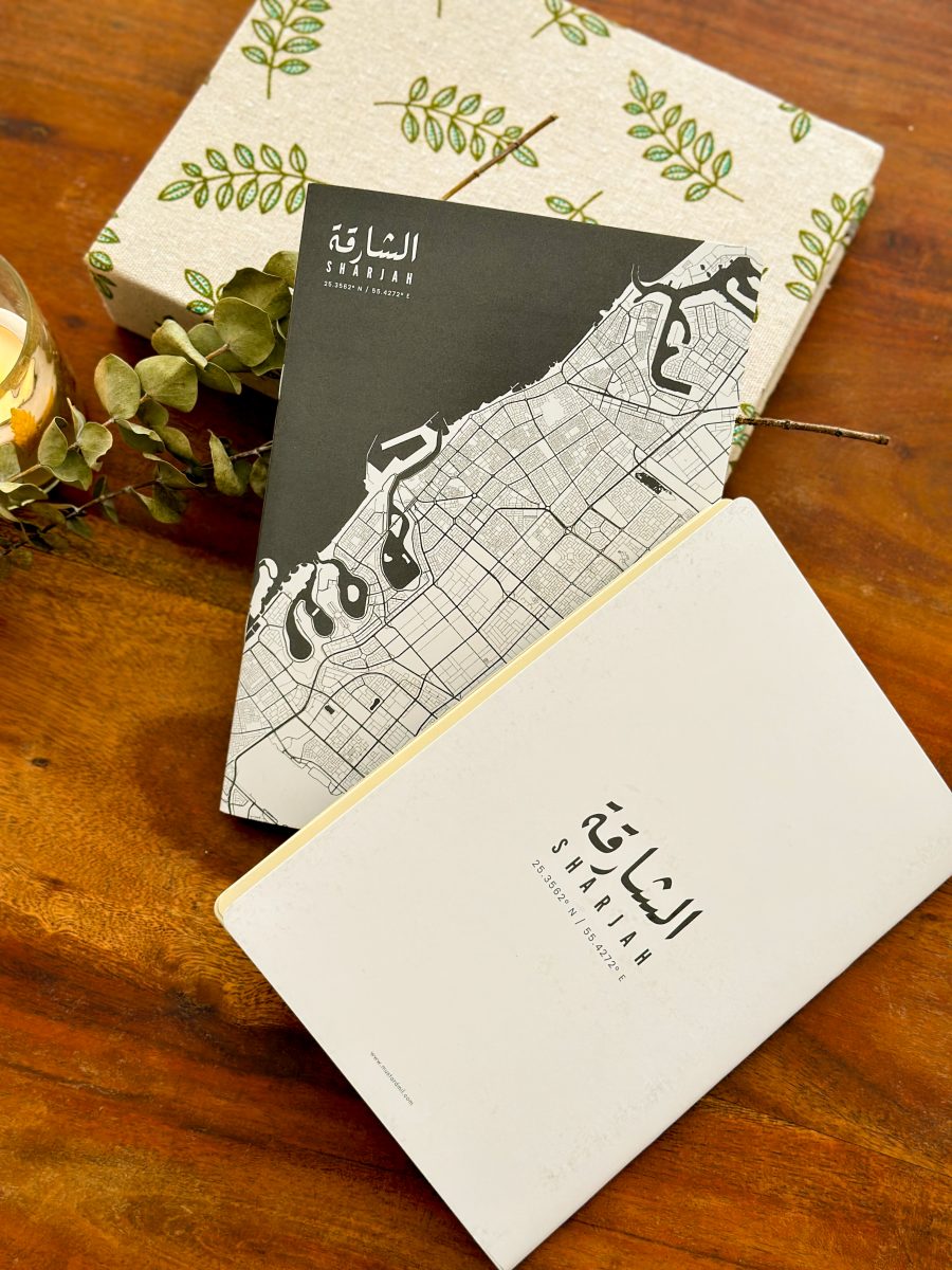 sharjah map notebook