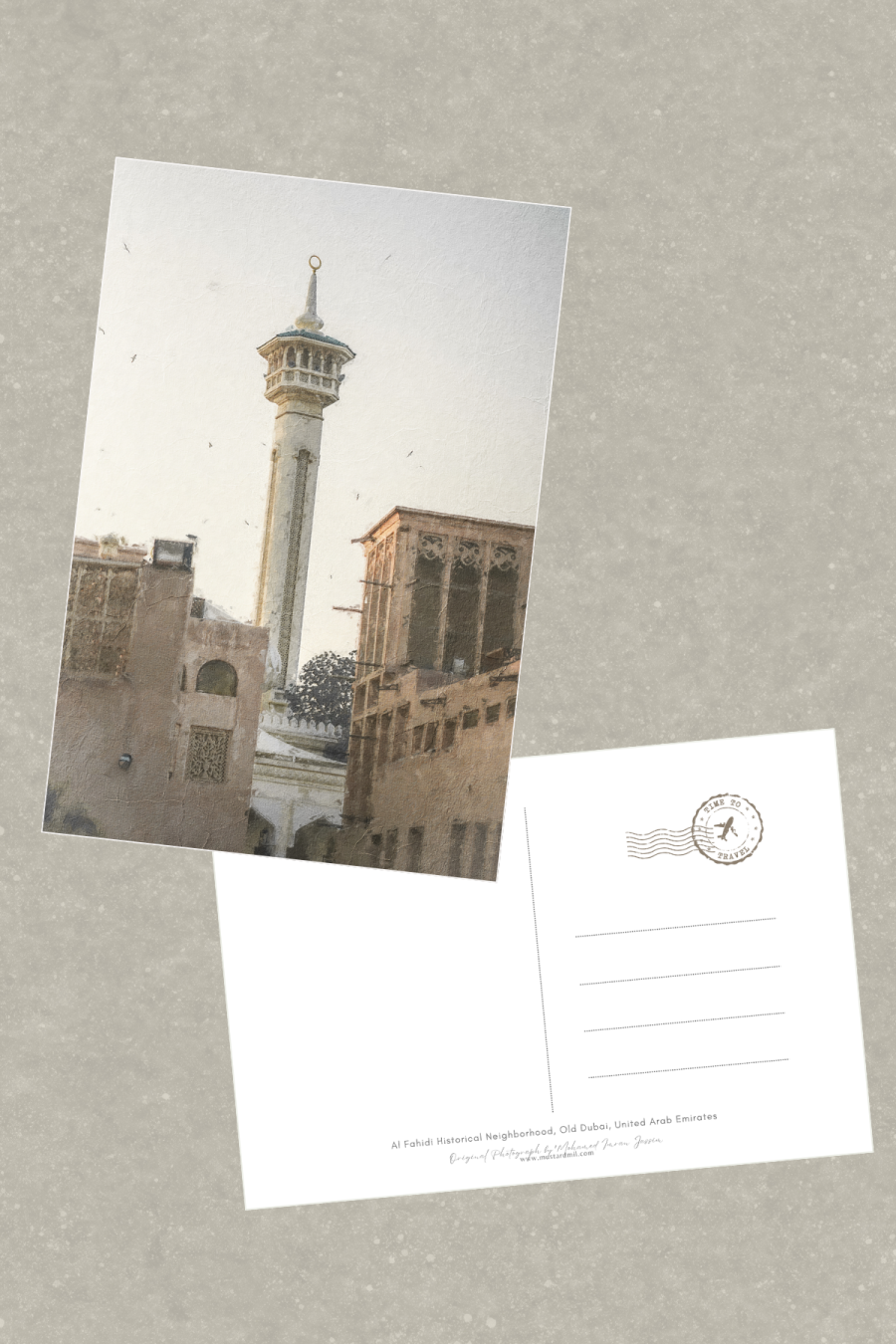Minaret of Al Fahidi Postcard