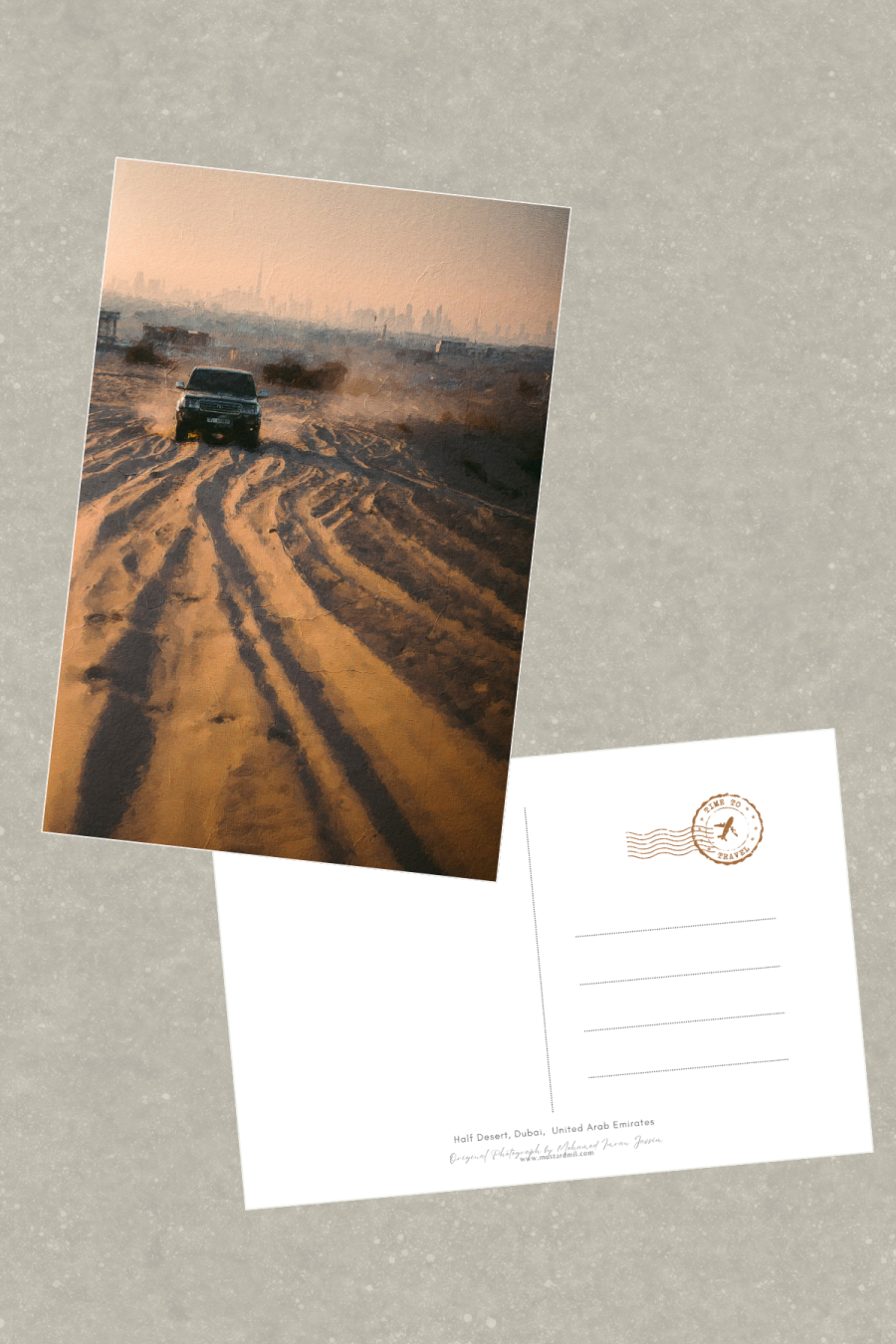 Dubai Half Desert Postcard