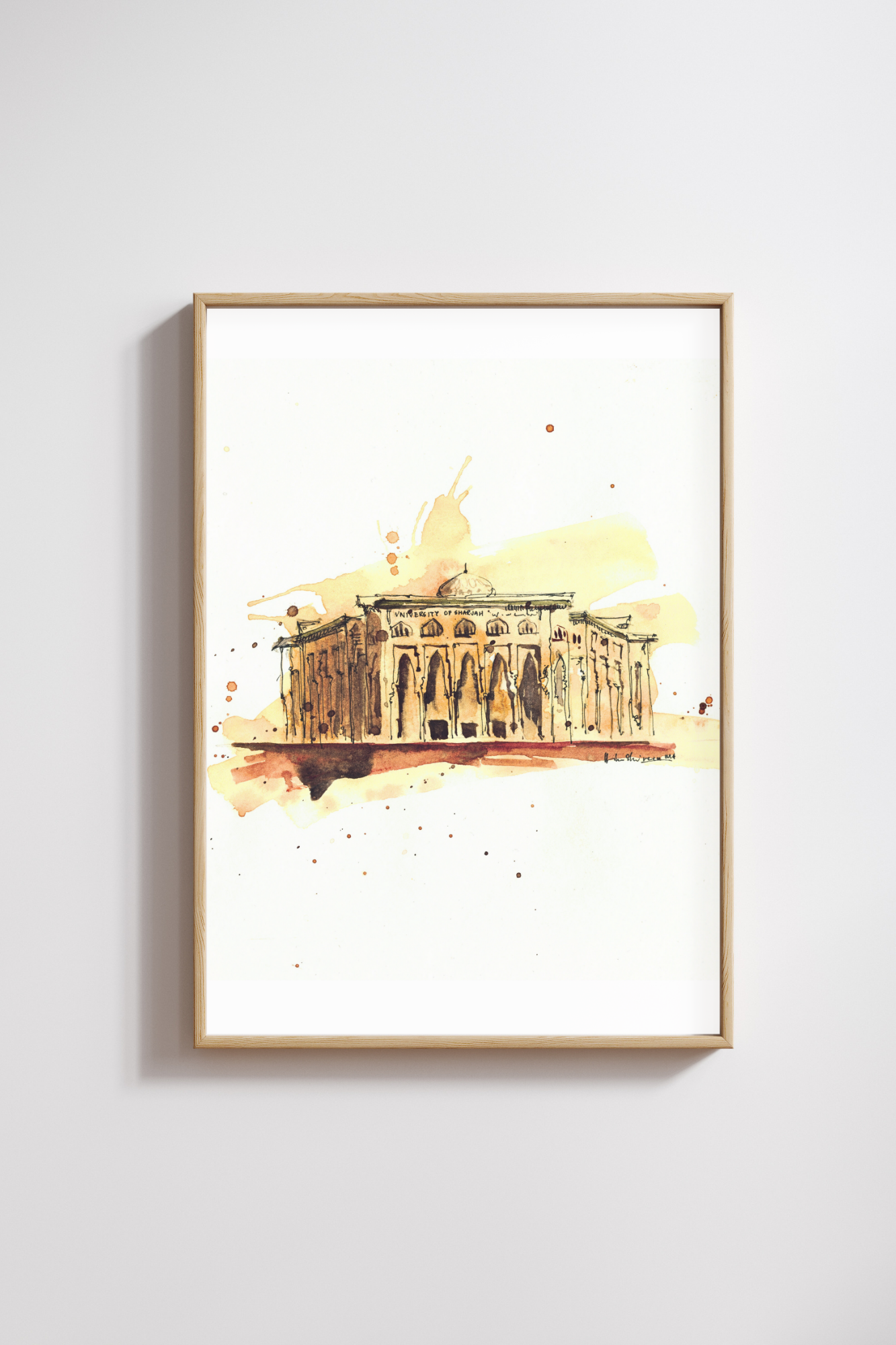 Buy University Of Sharjah Original Art Print University of Sharjah Original Art Print