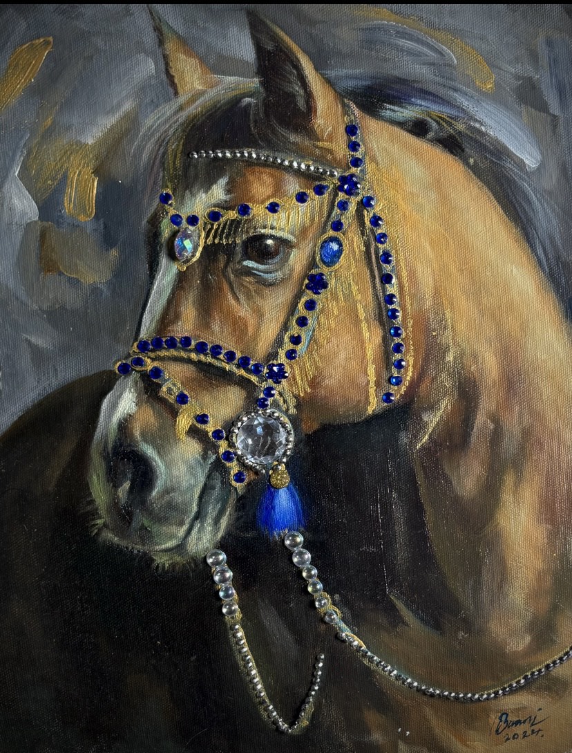 Royal Grace – The Majestic Horse Painting by Bhawna Sharma